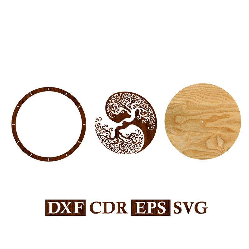 Wall Clock Yin Yang Tree Vector file 2.jpg