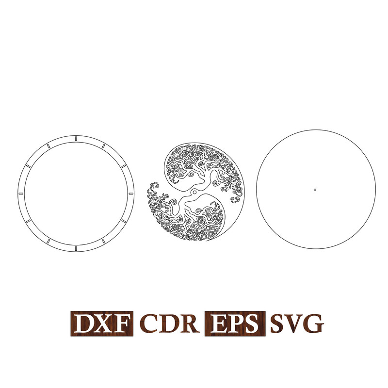 Wall Clock Yin Yang Tree Vector file 3.jpg