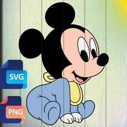 Baby Mickey Mouse SVG free, Disney svg files for Cricut