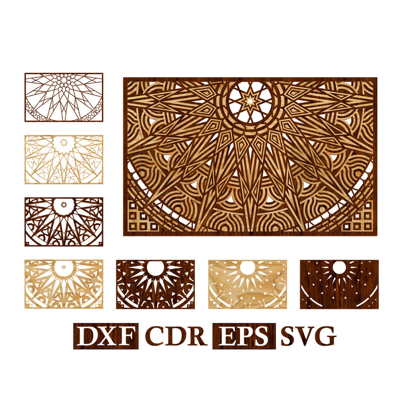 3D MandaLaser Cut DXF Mandala file 1.jpg