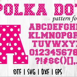 polka dot font otf | polka dot font svg, polka dot letters svg, pattern dot font, polka dot varsity colleg font