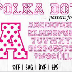 polka dot font otf | polka dot font svg, polka dot letters svg, polka dot numbers, polka dot alphabet svg