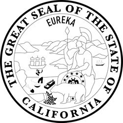 the great seal of the state of california vector line art file white vector outline or line art file