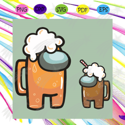 father and son beer svg, trending svg, among us svg, beer svg, crewmates svg, impostor svg, drink svg, among us lovers s