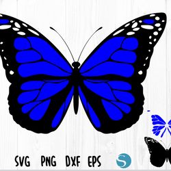 butterfly svg, butterfly blue layered svg, butterfly vector file, butterfly png, butterfly clipart, butterfly svg