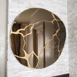 Contemporary mirrors for living room Asymmetrical mirror Luxury unique mirrors Designer mirrors Decorative mirrors