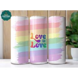 Love Is Love LGBT Tumbler, Love Gift For Her, Love Gift For Him, Love Tumbler Cup, Love Tumbler With Straw, LGBT Love Tu