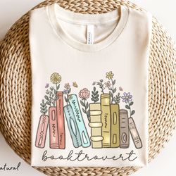 booktrovert floral book shirt introvert book reader shirt antisocial shirt library sh