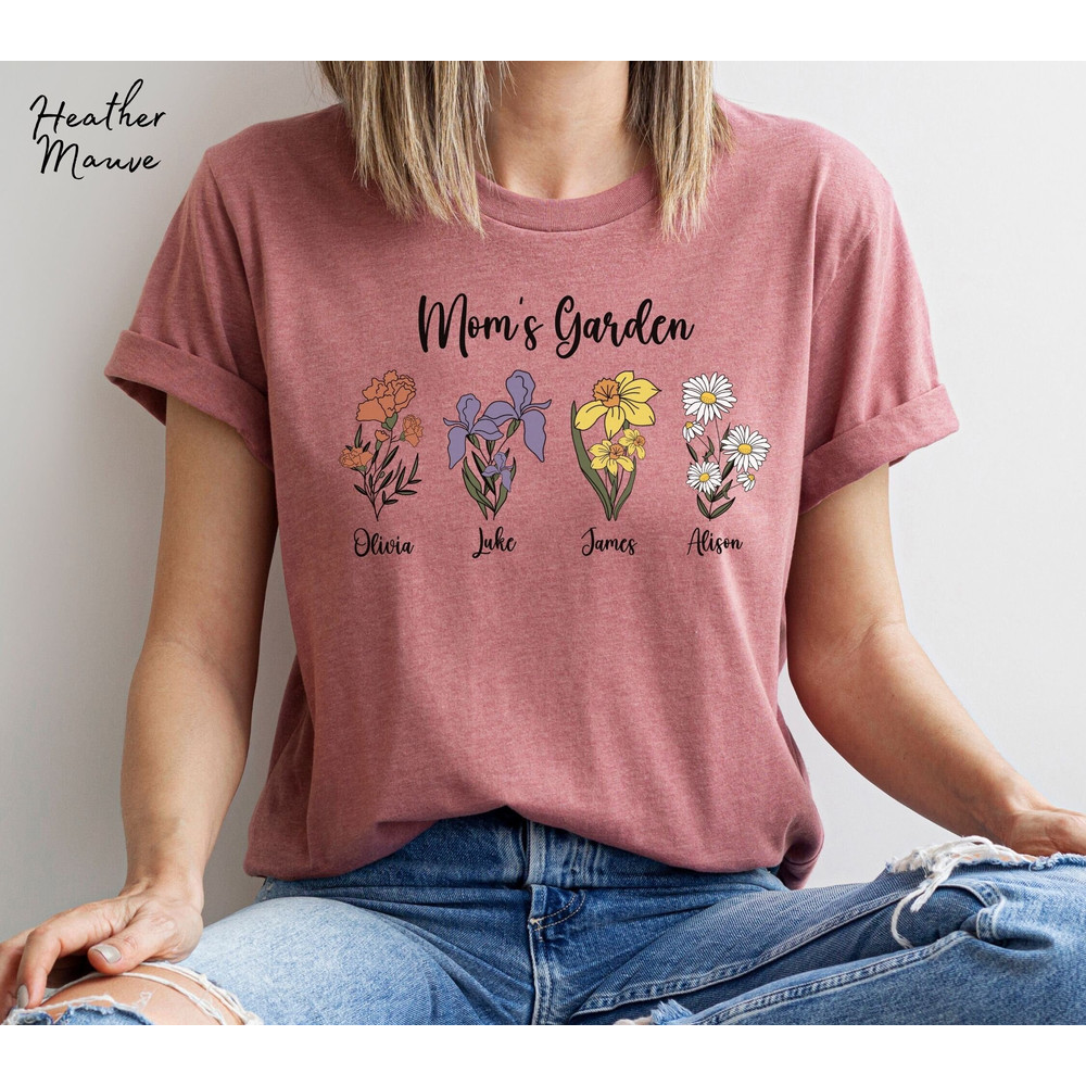Custom Birth Month Birth Flower Shirt Mama Mommy Mom Mother's Day Gift Mom Garden Shirt Gift For Mothers Day Shirt Gift For Her Gift for Mom - 1.jpg