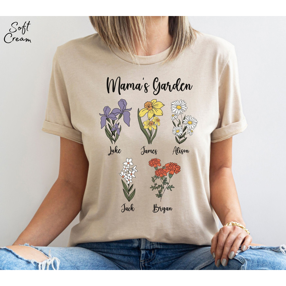 Custom Birth Month Birth Flower Shirt Mama Mommy Mom Mother's Day Gift Mom Garden Shirt Gift For Mothers Day Shirt Gift For Her Gift for Mom - 4.jpg