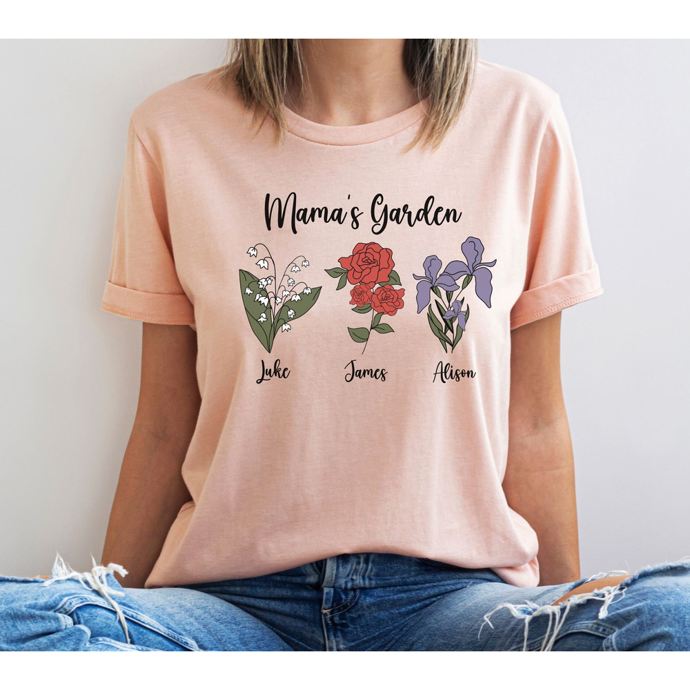 Custom Birth Month Birth Flower Shirt Mama Mommy Mom Mother's Day Gift Mom Garden Shirt Gift For Mothers Day Shirt Gift For Her Gift for Mom - 5.jpg