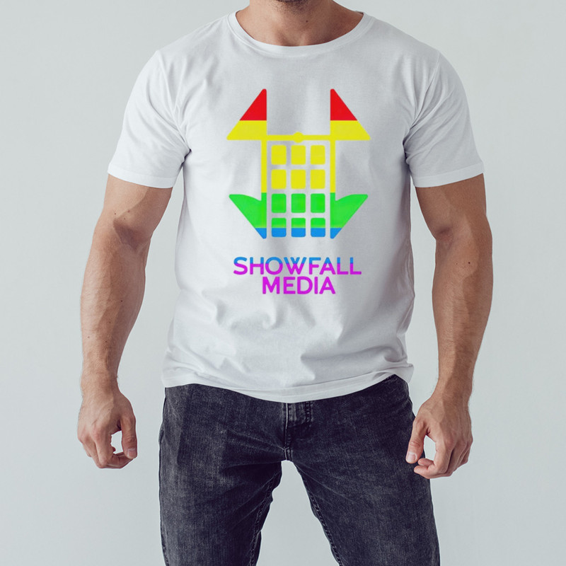 Showfall media pride shirt, Unisex Clothing, Shirt for Men Women, Graphic Design, Unisex Shirt
