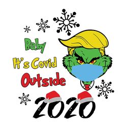 baby it's covid outside christmas svg, christmas svg, silhouette svg fies