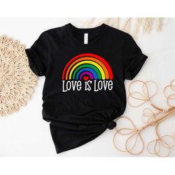 love is love shirt, love is love rainbow shirt, lgbtq shirt, gay rights shirt, equality shirt, pride celebration t-shirt
