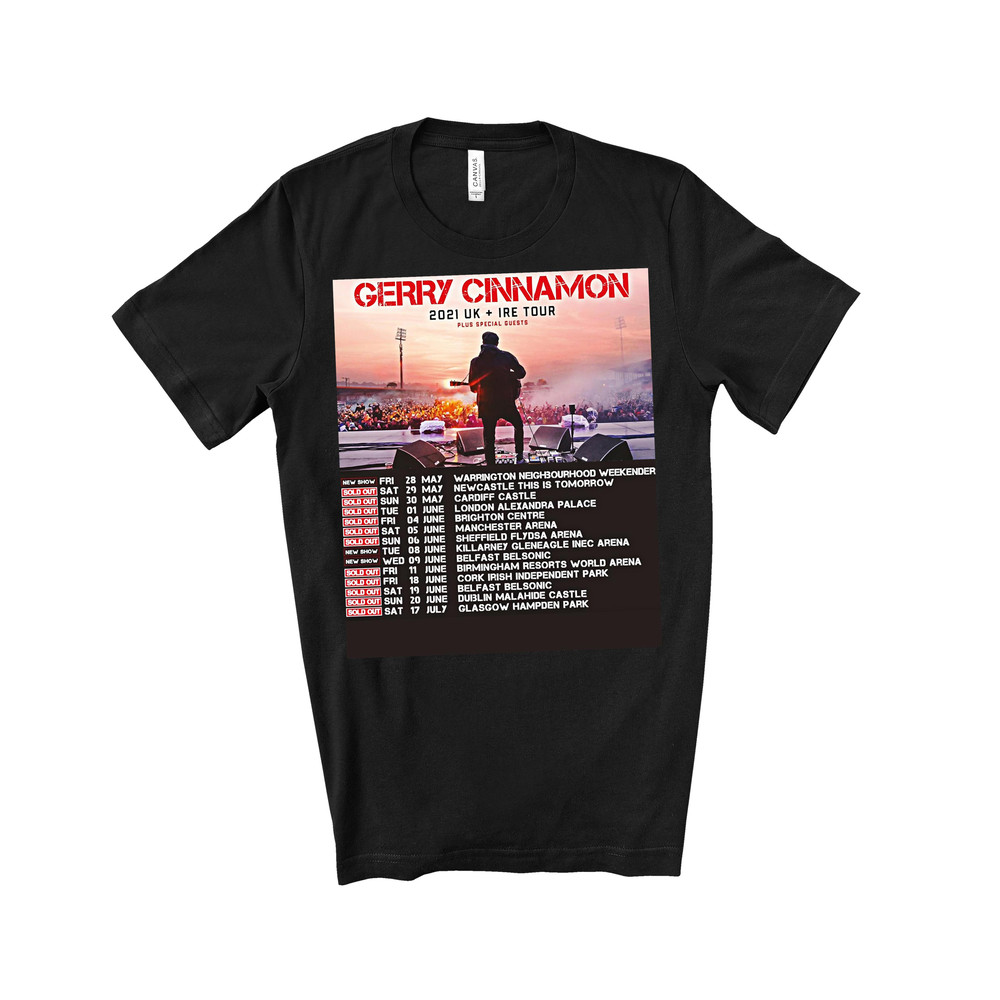 Gerry Cinnamon 2021 Uk Ireland Tour Classic T-Shirt 123_T-Shirt_Black.jpg
