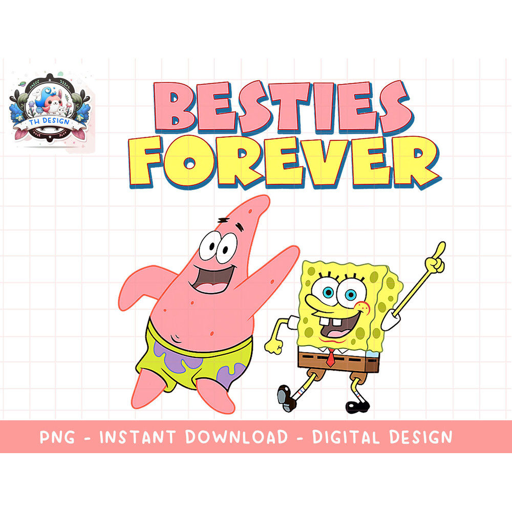 Mademark x SpongeBob SquarePants - Best Friends Forever png, sublimation.jpg