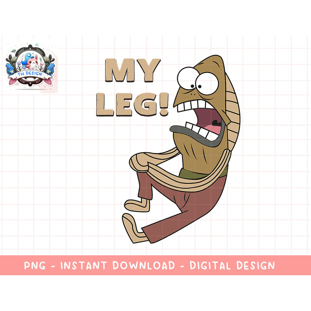 Mademark x SpongeBob SquarePants - Fred the Fish - My Leg! png, sublimation.jpg