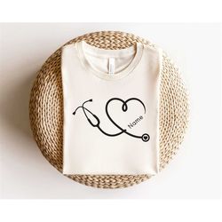 nurse shirt, nurse stethoscope t-shirt, nurse week shirt, matching nurse t-shirt, shirt for nurse, cute nurse shirt, gif