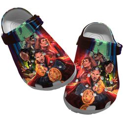 doctor strange crocs, movie sandals, movie crocs, movie clog shoes, doctor strange clog shoes unisex