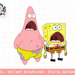 mademark x spongebob squarepants - patrick & spongebob - wide eyed surprise png, sublimation.jpg