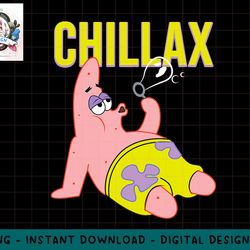 mademark x spongebob squarepants - patrick star - chillax png, sublimation.jpg