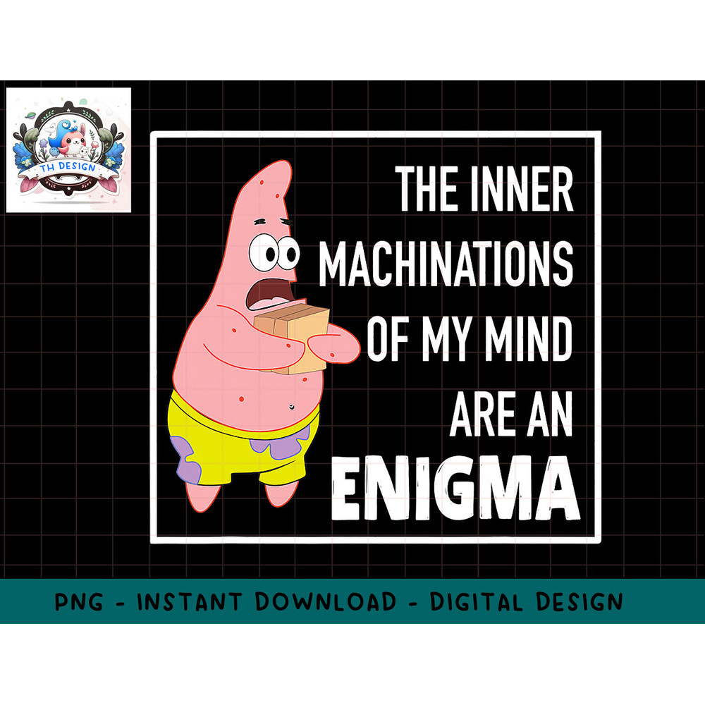 Mademark x SpongeBob SquarePants - Patrick Star - Enigma png, sublimation.jpg