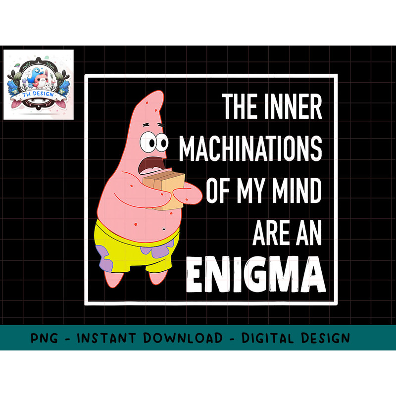 Mademark x SpongeBob SquarePants - Patrick Star - Enigma png, sublimation.jpg