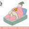 Mademark x SpongeBob SquarePants - Patrick Star - Krabby Patty in Bed png, sublimation.jpg