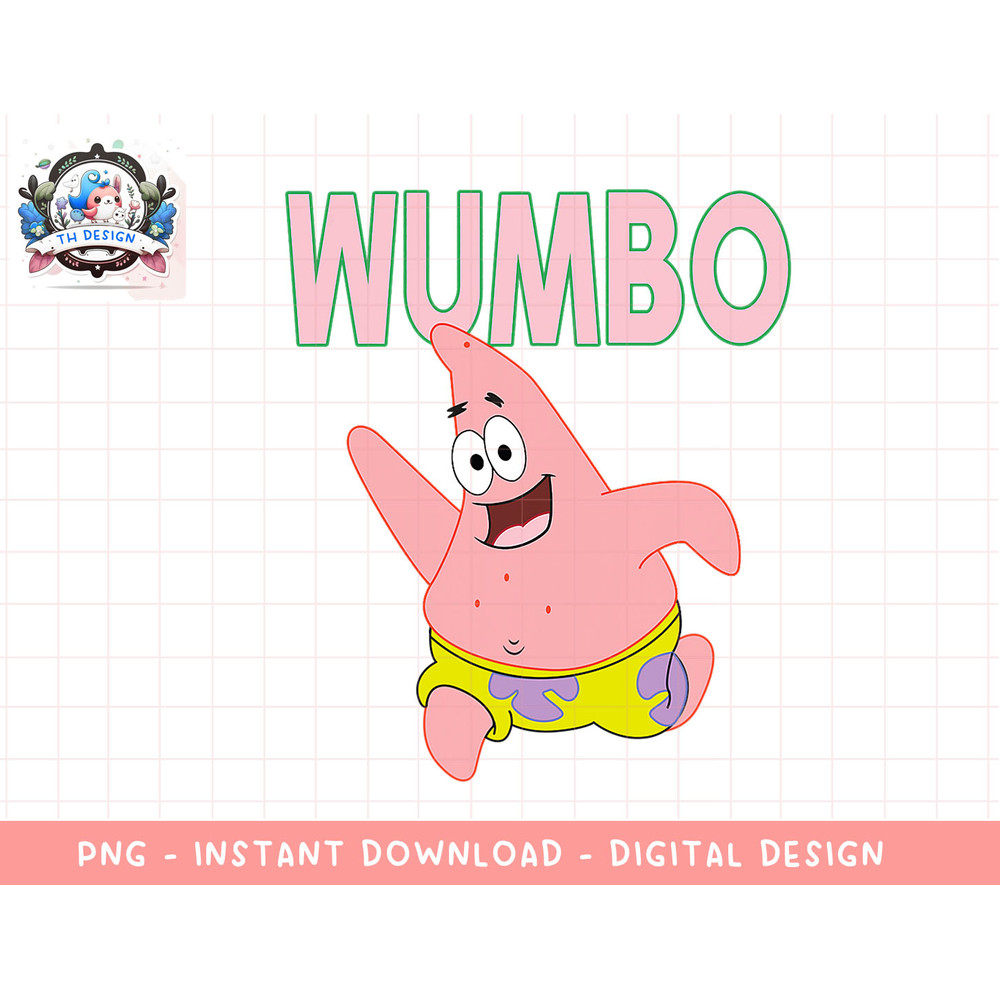 Mademark x SpongeBob SquarePants - Patrick Star - Wumbo png, sublimation.jpg