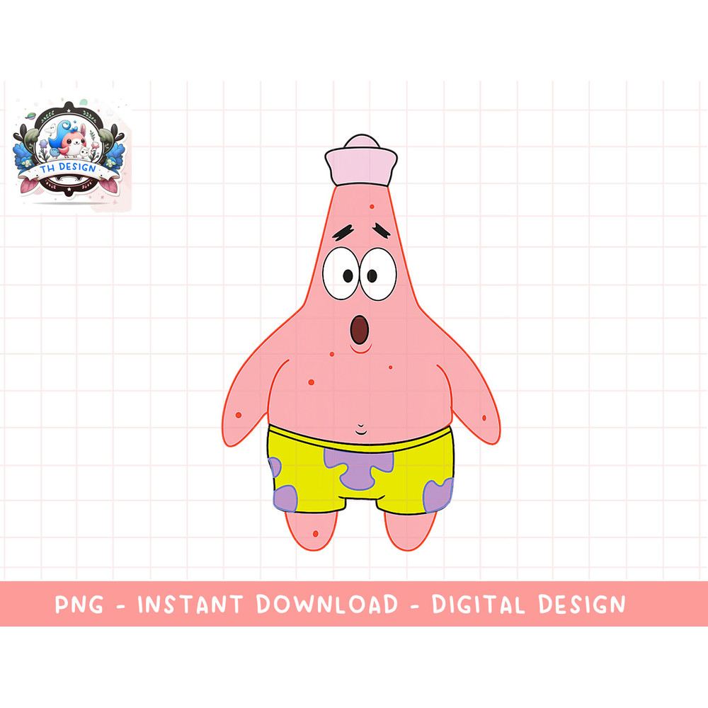 Mademark x SpongeBob SquarePants - Patrick Star Feeling Surprised png, sublimation.jpg