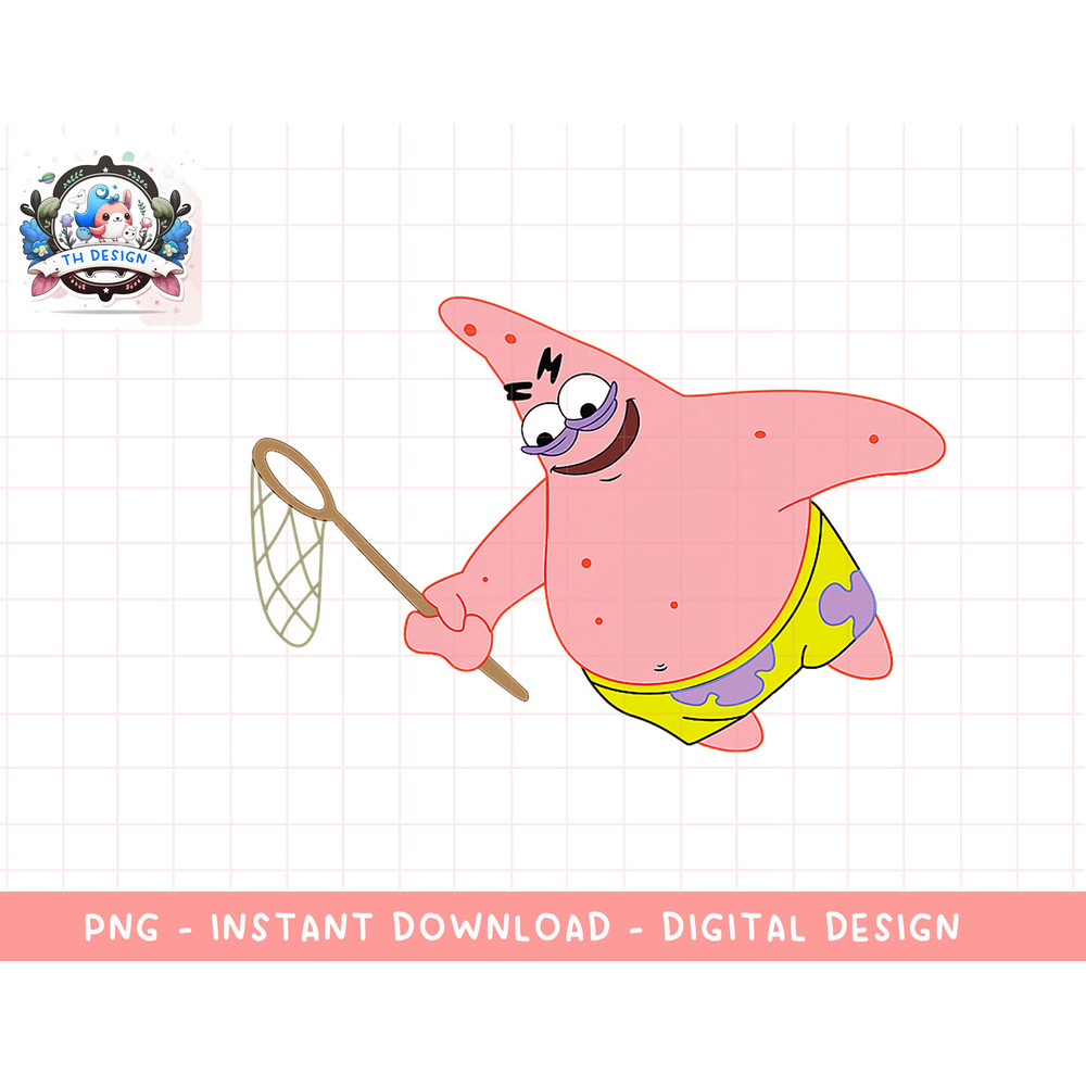 Mademark x SpongeBob SquarePants - Patrick with Wicked Grin png, sublimation.jpg