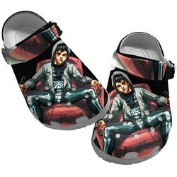 donnie darko crocs, donnie darko clog shoes unisex, donnie darko sandals, movie crocs, movie clog shoes, movie sandals