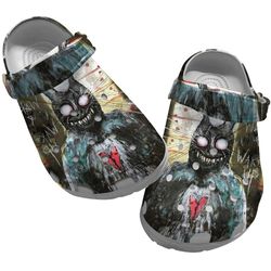 donnie darko sandals, donnie darko clog shoes unisex, donnie darko crocs, movie clog shoes, movie sandals, movie crocs