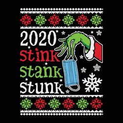 stink stank stunk svg, merry quarnatine christmas 2020 svg, grinch hand face mask, christmas svg, silhouette svg fies