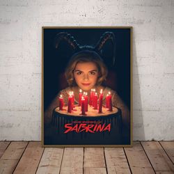 chilling adventures of sabrina poster, wall art, sabrina home decor, sabrina decoration, movie poster, movie print