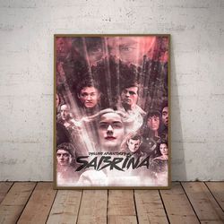 sabrina wall art, chilling adventures of sabrina poster, decoration, movie print, movie poster, sabrina home decor