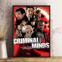 wall art, criminal minds poster, criminal minds home decor, criminal minds decoration, movie print, movie poster
