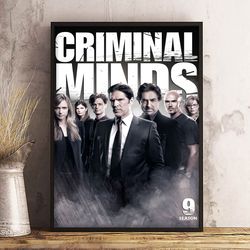 wall art, criminal minds poster, criminal minds home decor, movie print, movie poster, criminal minds decoration