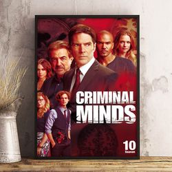 wall art, criminal minds poster, criminal minds home decor, criminal minds decoration, movie poster, movie print
