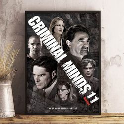 criminal minds home decor, criminal minds poster, wall art, criminal minds decoration, movie print, movie poster