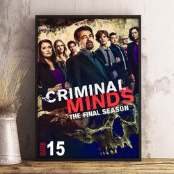 criminal minds home decor, criminal minds poster, wall art, criminal minds decoration, movie poster, movie print