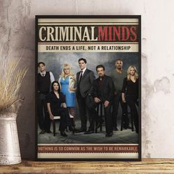 movie print, criminal minds poster, criminal minds home decor, criminal minds decoration, movie poster, wall art
