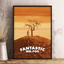 fantastic mr fox poster, fantastic mr fox wall art, fantastic mr fox home decor, decoration, movie poster, print