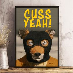 fantastic mr fox wall art, fantastic mr fox home decor, decoration, print, movie poster, fantastic mr fox poster