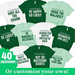 matching st. patrick's day shirts, most likely to tshirt, funny patrick day party tee, custom drinking shirts, patty pub