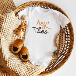 halloween baby onesie, hey boo baby onesies, cute fall onesie, cute ghost baby onesies