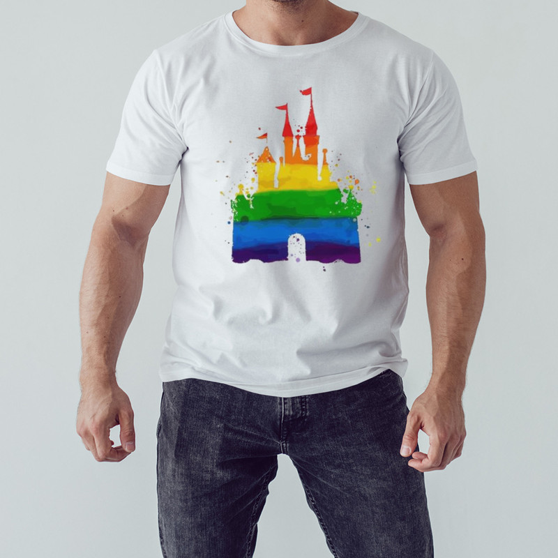 Disney Rainbow Watercolor 2023 shirt, Unisex Clothing, Shirt for Men Women, Graphic Design, Unisex Shirt
