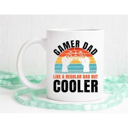 gamer dad mug, gift for dad, dad mug, video game mug, retro mug, husband gift, fathers day mug, dishwasher safe
