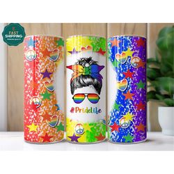 pridelife lgbt tumbler for women, lgbt pridelife tumbler for men, pride lgbt flag tumbler, gay lesbian tumbler, lgbt pri