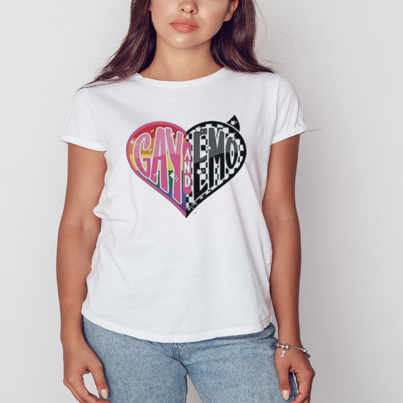 Gay And Emo Pride 2023 Shirt, Unisex Clothing, Shirt For Men Women, Graphic Design, Unisex Shirt